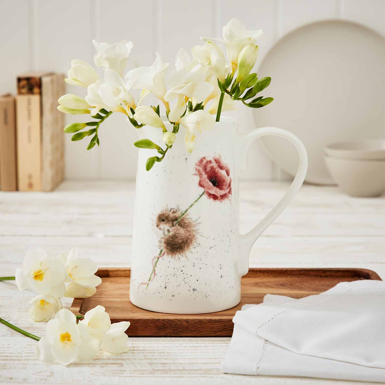 2 Pint Jug Mouse and Poppy (Mouse) image number null